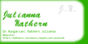 julianna mathern business card